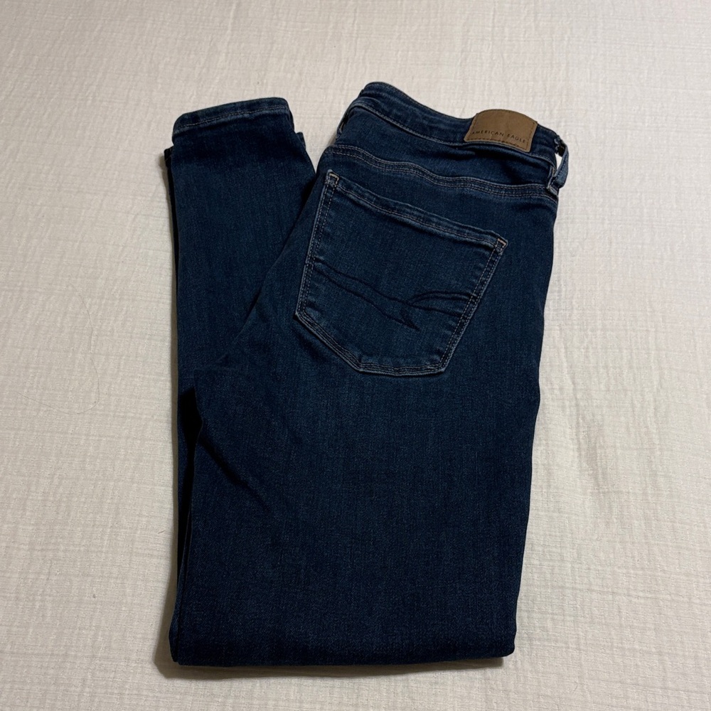 American Eagle Dark Blue Denim Jeggings